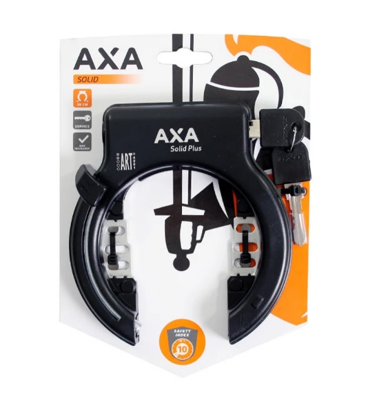 Axa Solid+ antivol de cadre Noir ART**