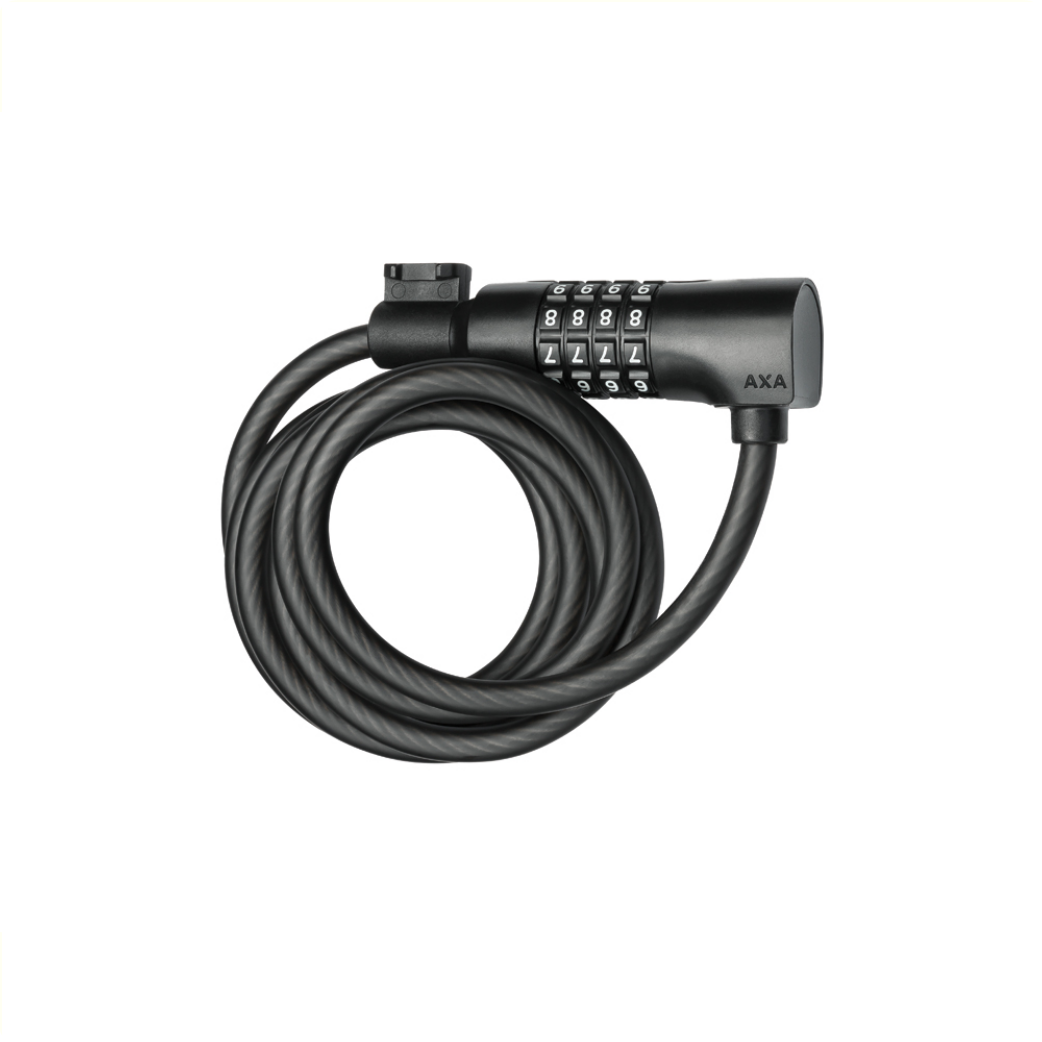 Axa Resolute C8-180 câble antivol avec code numérique Noir