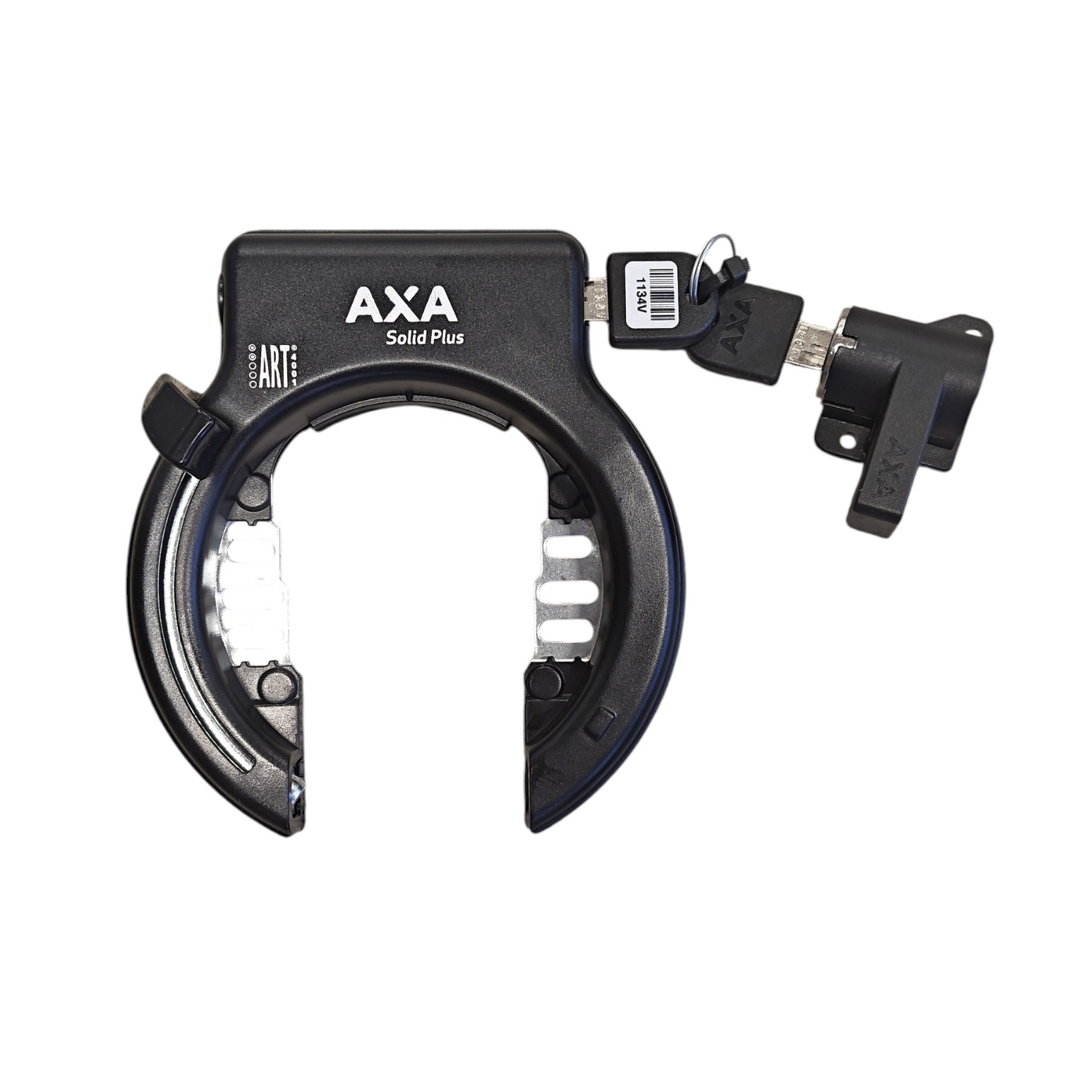 Serrure à anneau Axa Solid Plus + serrure à batterie porte-bagages Phylion (emballage atelier).