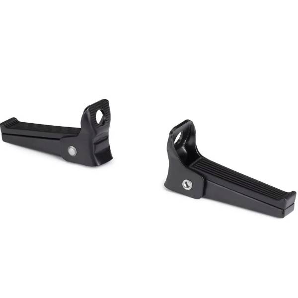 Repose-pieds Bobike 1118. Pliables. Fixation sur l'axe, noirs.