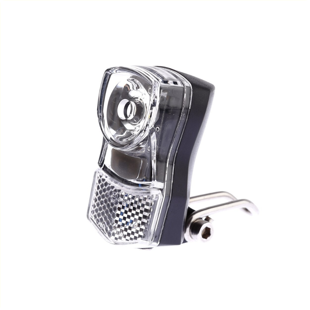 Phare IkziLight Little 1x1W LED, chromé, avec support Batterie