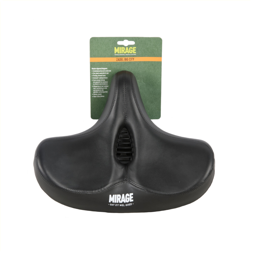 Mirage saddle tour comfort with Big City suspension, black