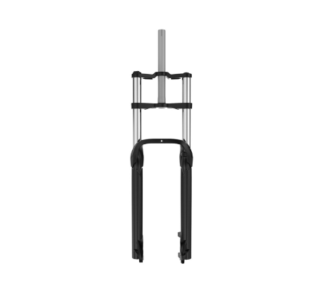 Fourche avant 26x1 3/8 noire avec crochet dynamo. 1 pouce, tube de direction 250 mm.