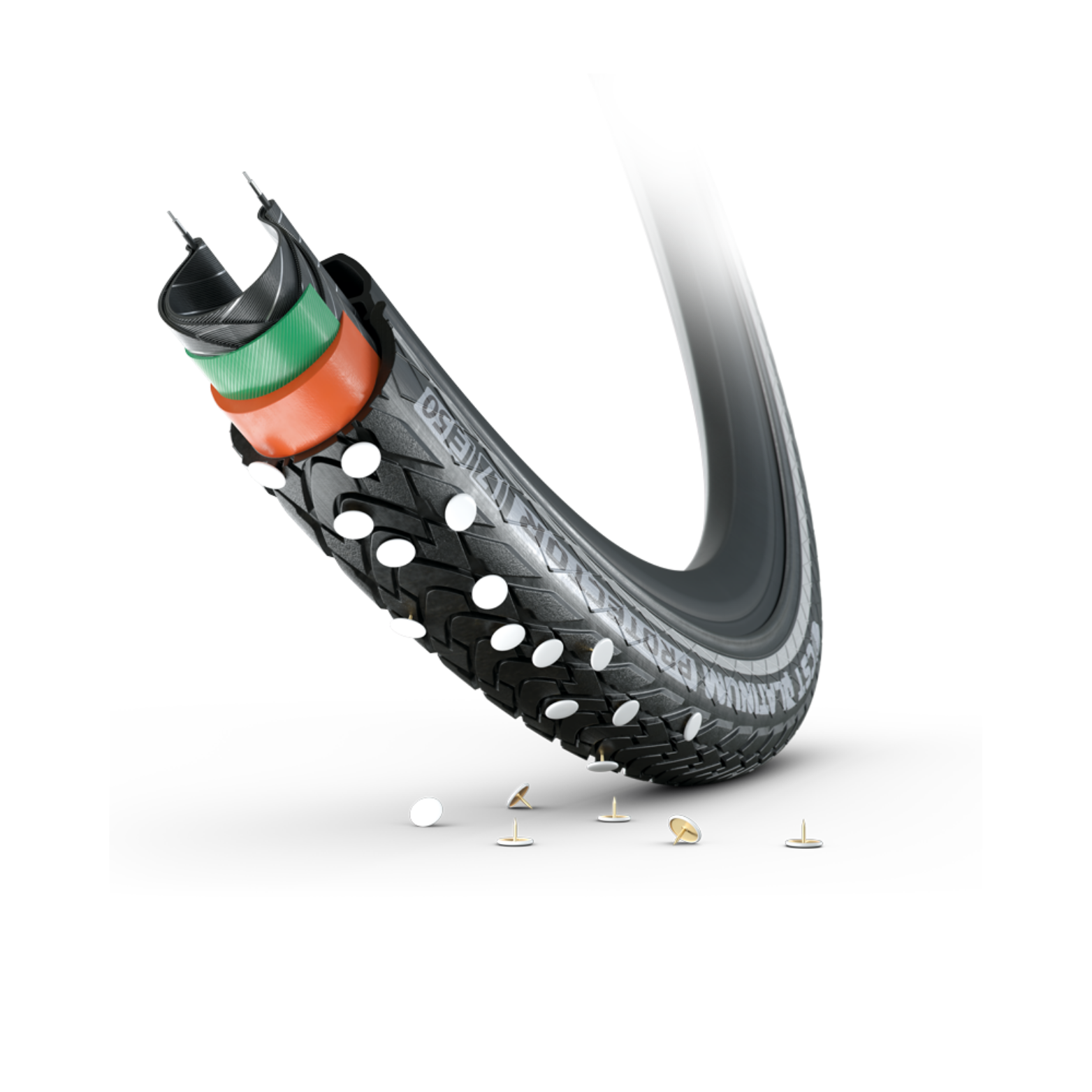 Protecteur CST Platinum (anti-crevaison 4 mm), noir avec reflet.  28x1 5/8x1 3/8,  ETRTO 37-622