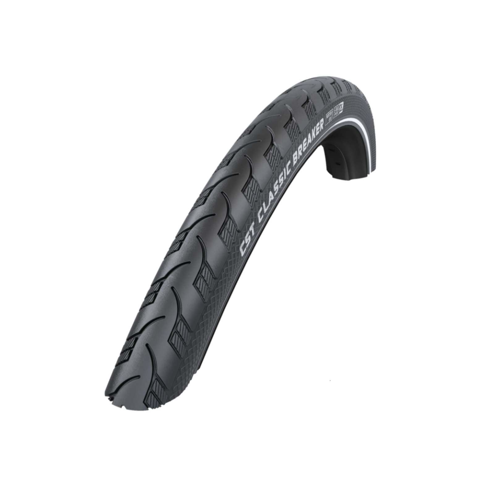 CST Reflection Classic Breaker (1mm anti-crevaison) noir avec reflet.  28x1 5/8x1 3/8 ETRTO 37-622