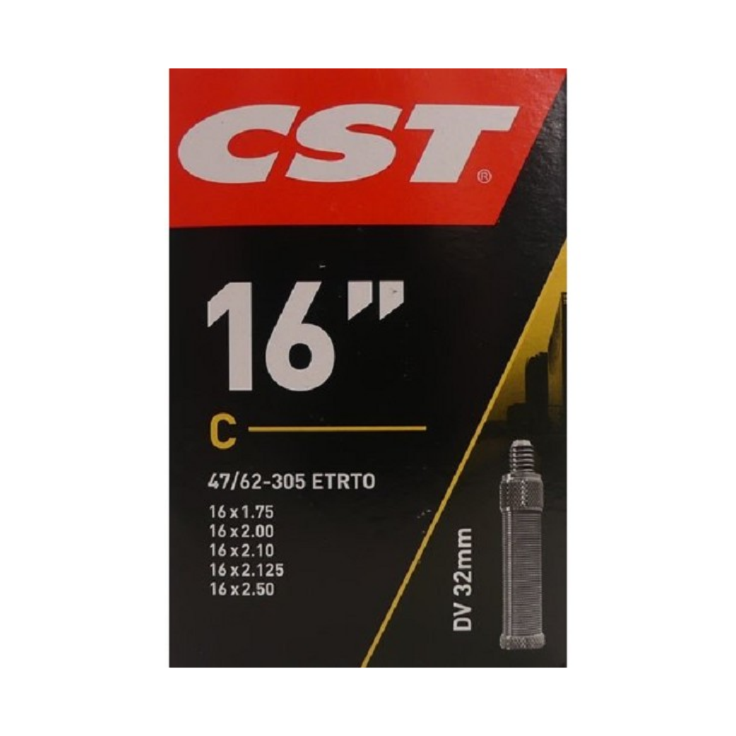 Chambre à air CST 16x1,1/4-1,75 ETRTO 47/62-305 Combi, Valve : Dunlop Blitz/Holland 32mm