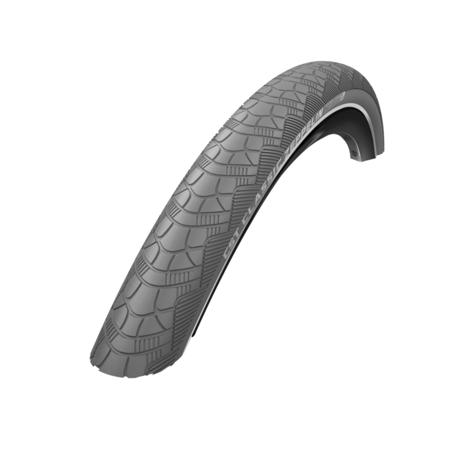 CST Zeppelin (1mm anti-crevaison) Gris avec reflet. 28x2,00, ETRTO 50-622