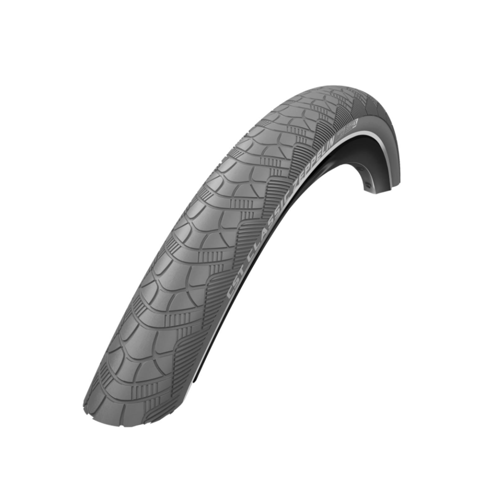 CST Zeppelin (1mm anti-crevaison) Gris avec reflet. 28x1,75, ETRTO 47-622