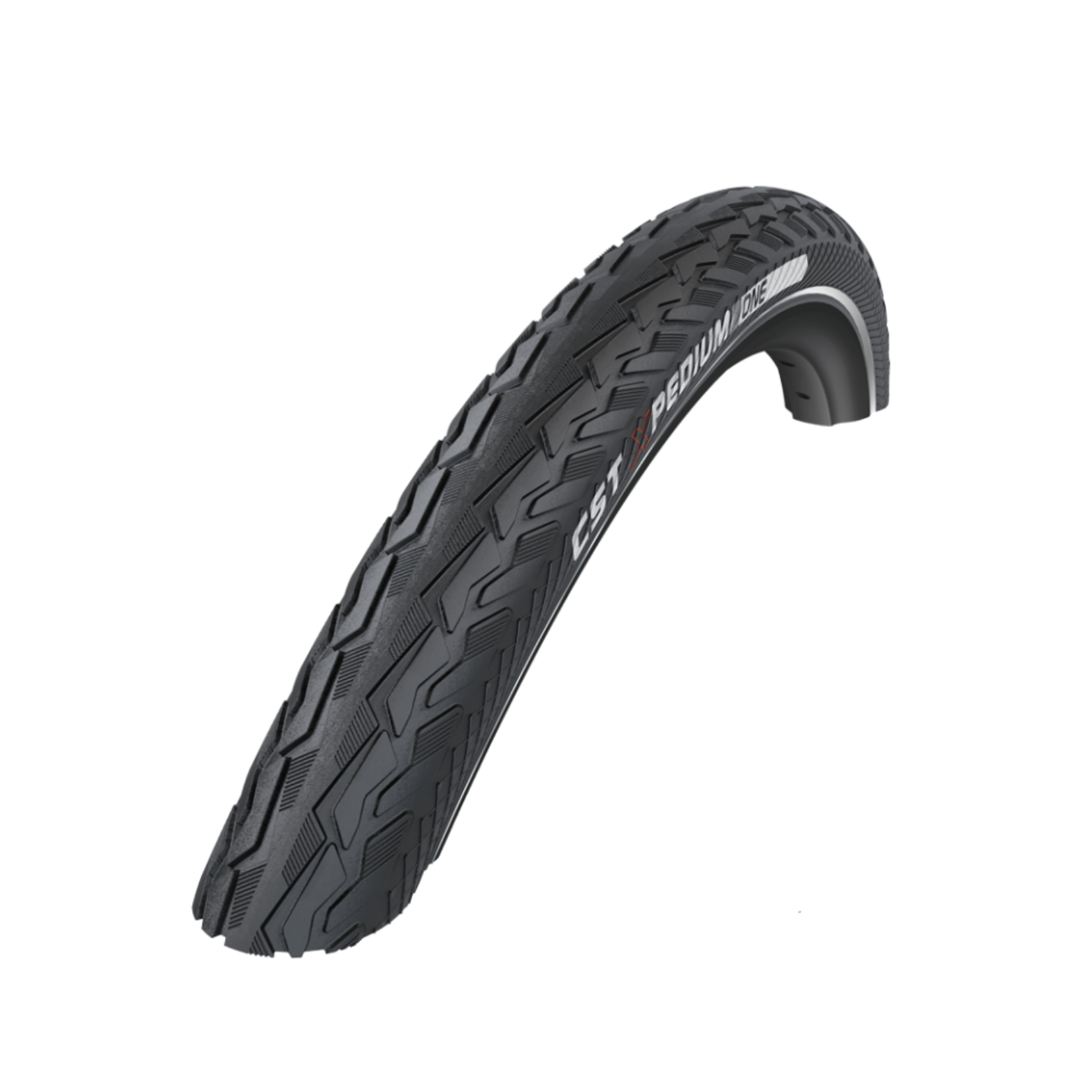 CST Xpedium One (1mm anti-crevaison) noir avec reflet. 28x1,75, 700x47C, ETRTO 47-622
