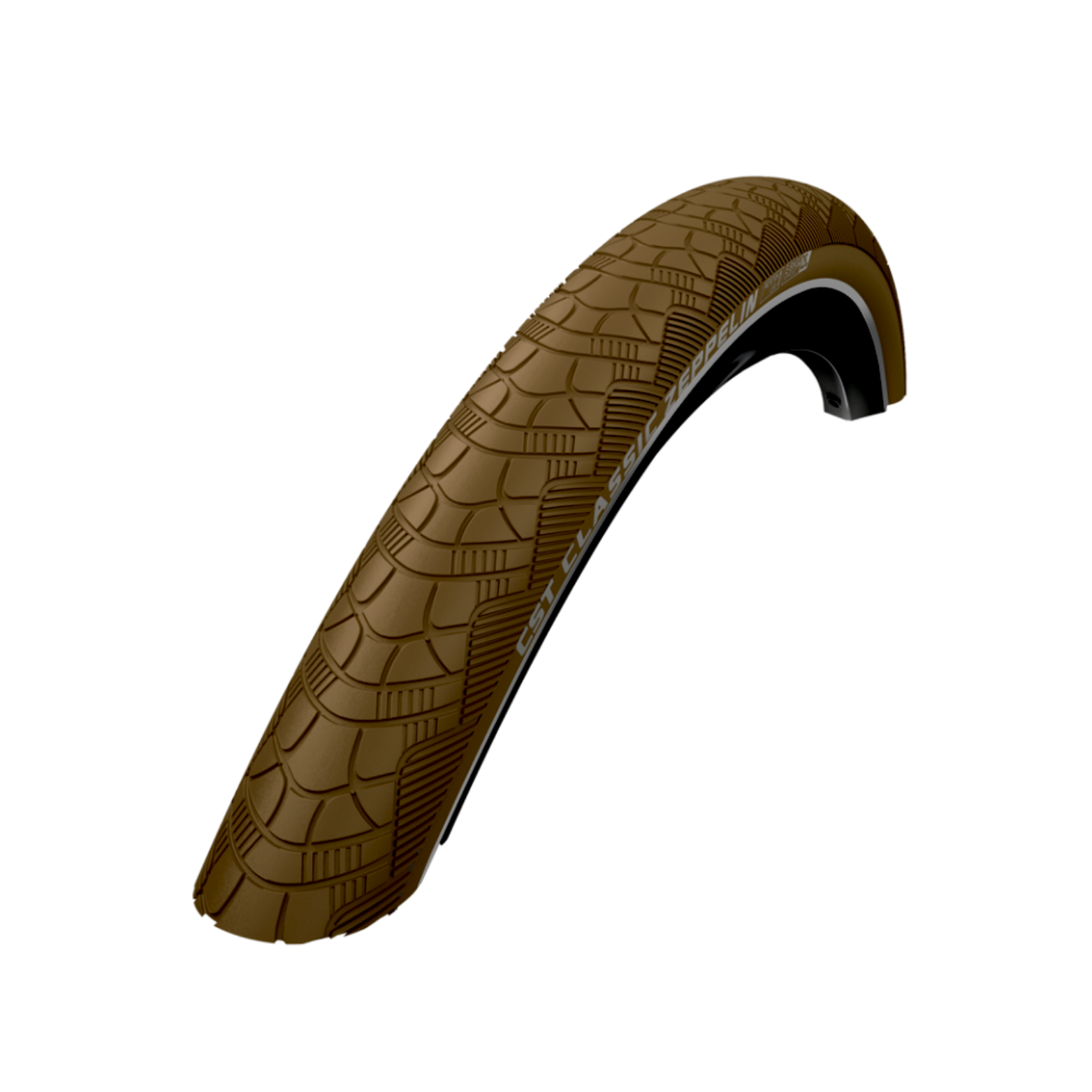 CST Zeppelin (anti-crevaison 1mm) Marron avec reflet. 28x1,75, ETRTO 47-622