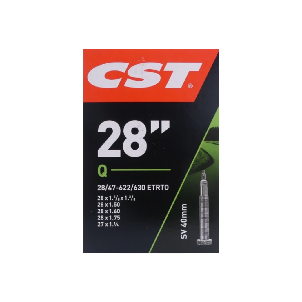Chambre à Air CST 28x1 5/8x1 3/8 ETRTO 28/47-622/630, Valve Presta/Français 40mm