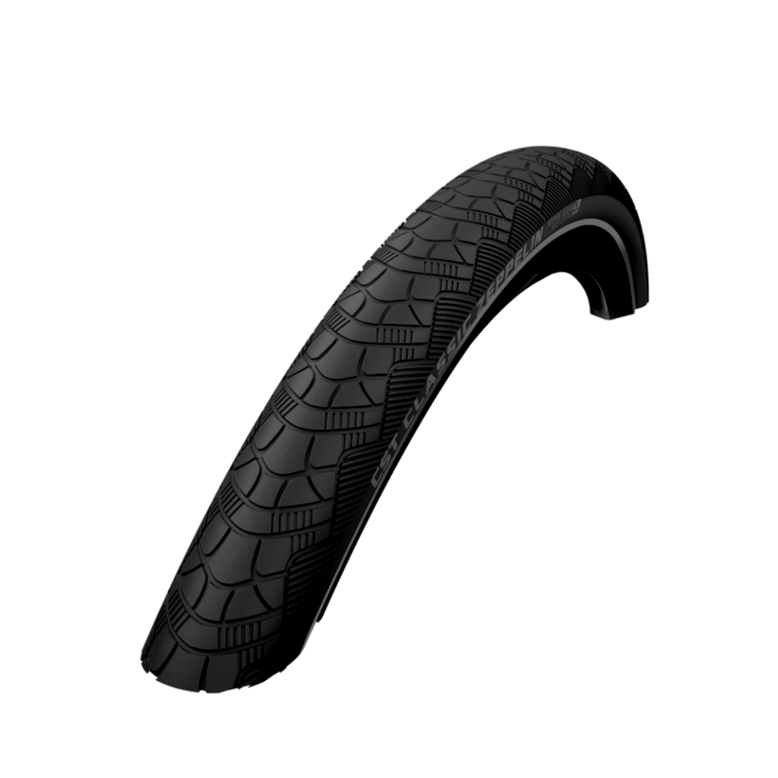 CST Zeppelin (1mm anti-crevaison) noir avec reflet. 28x1,60, ETRTO 42-622