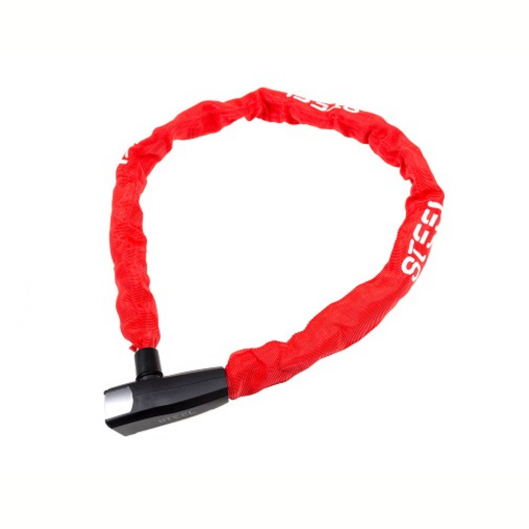 Antivol à chaîne Steel Pro Force 8x8x1100, rouge