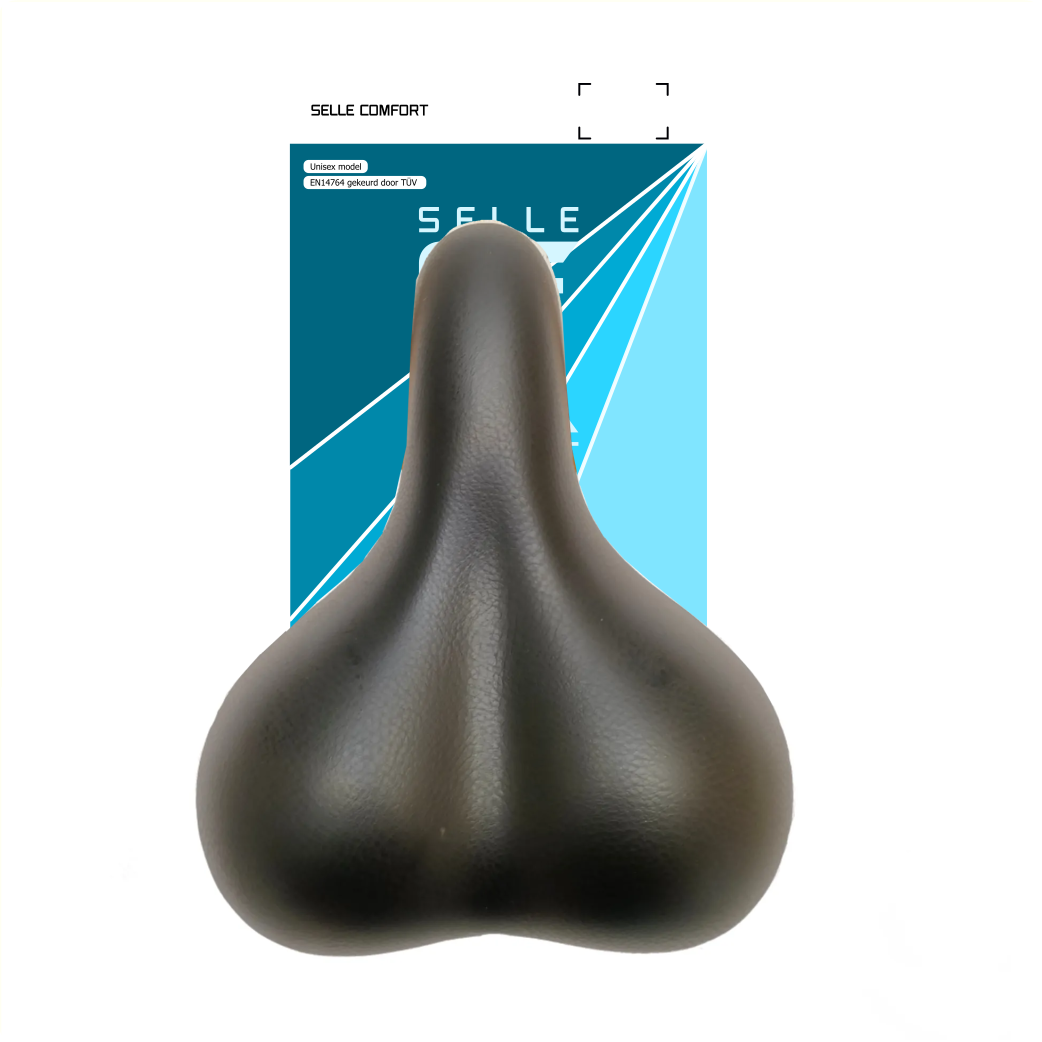 Selle Selle Comfort City noire, sans sangle.