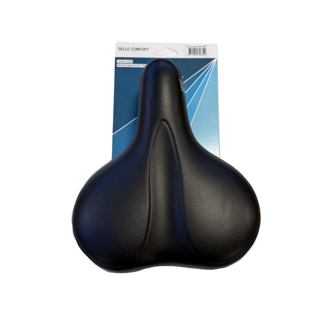 Selle Selle Comfort E-Bike Soft noire, sans sangle.