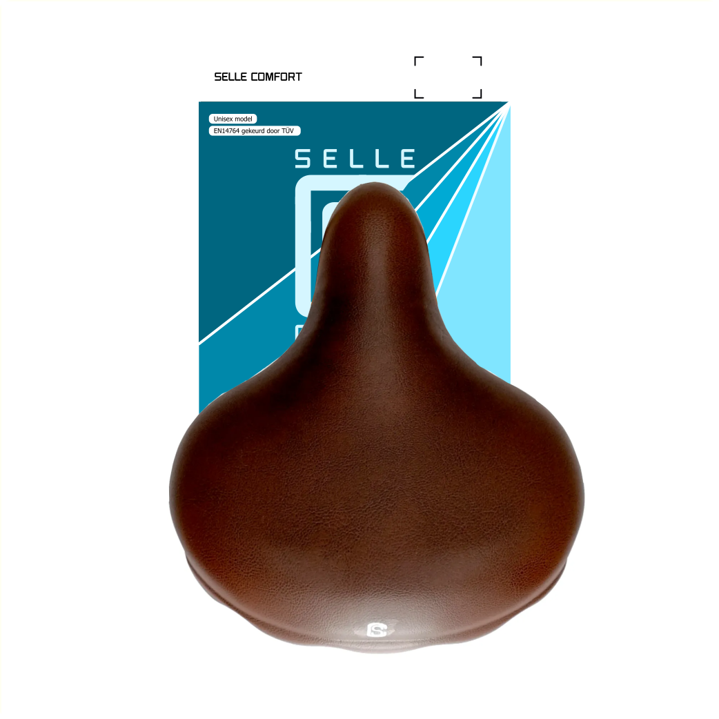 Selle Selle Comfort marron (imitation selle Drifter), sans sangle