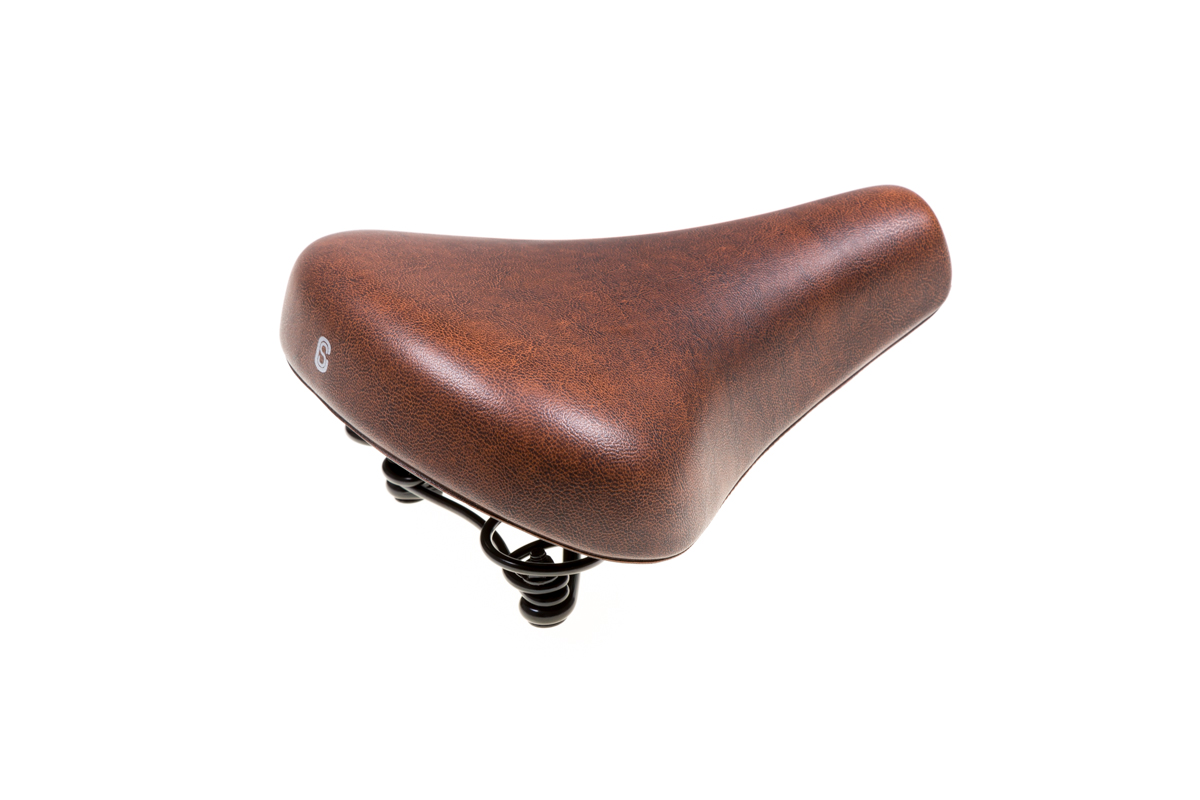 Selle Comfort saddle City Foam brown. Vacuum sealed, including sling
