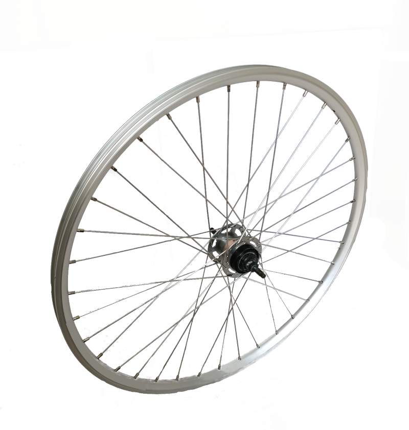 Roue arrière 28 x 1 3/8 Nexus 3 (pour Rollerbrakes) argent