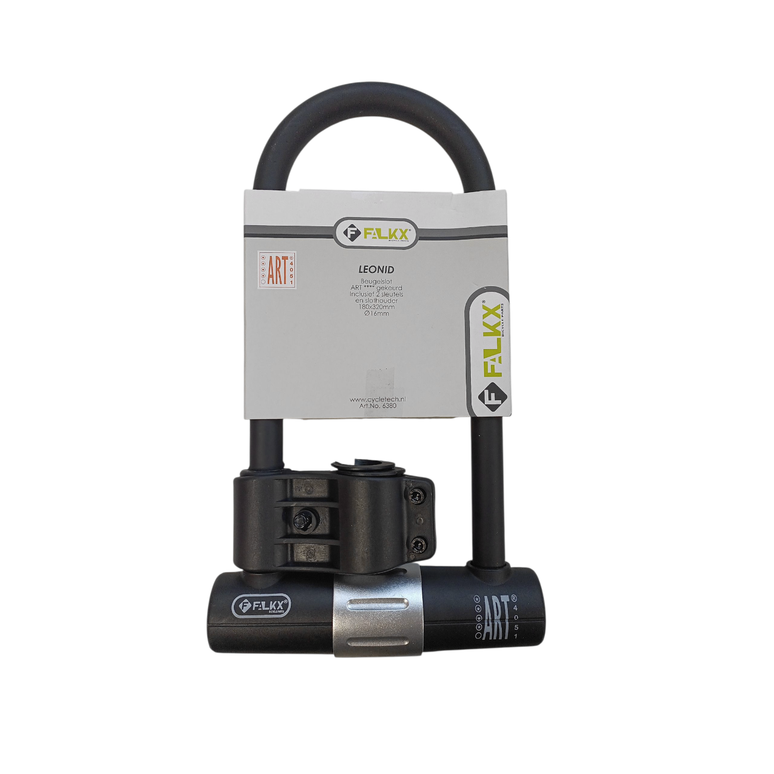 FALKX Antivol en U Leonid, noir/gris, ART****