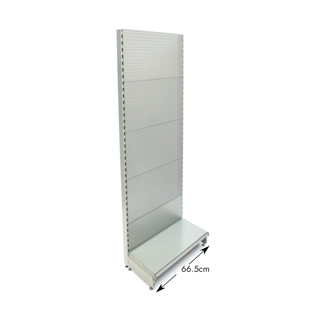 Étagère murale de 66.5cm de large (autoportante)
240x8x3 cm, profondeur pied 37/16cm
disponible en RAL 9001 (blanc) RAL 7012 (gris foncé) RAL 9006 (argent)
Disponible dans notre propre zone de transport. Pour une expédition en dehors de notre propre zone de transport, veuillez contacter votre représentant.