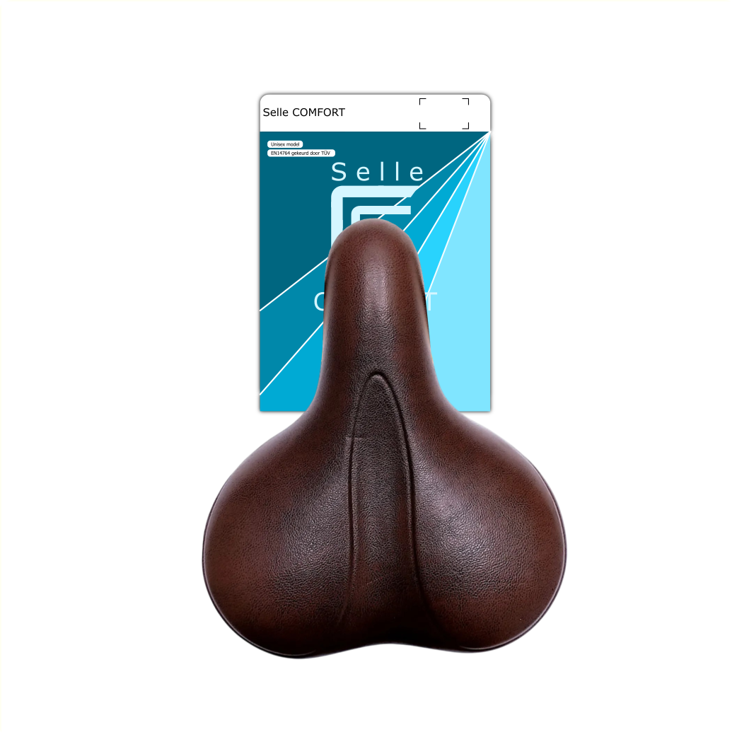 Selle Comfort selle E-Bike Soft marron, sans sangle