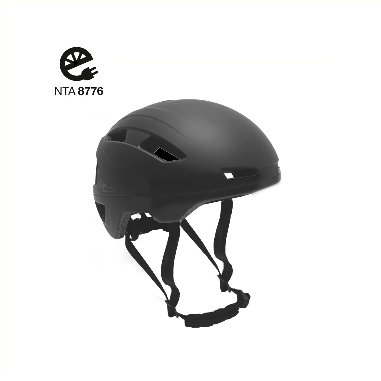 Casque FALKX, taille S 51-54cm noir mat. Approuvé NTA 8776.