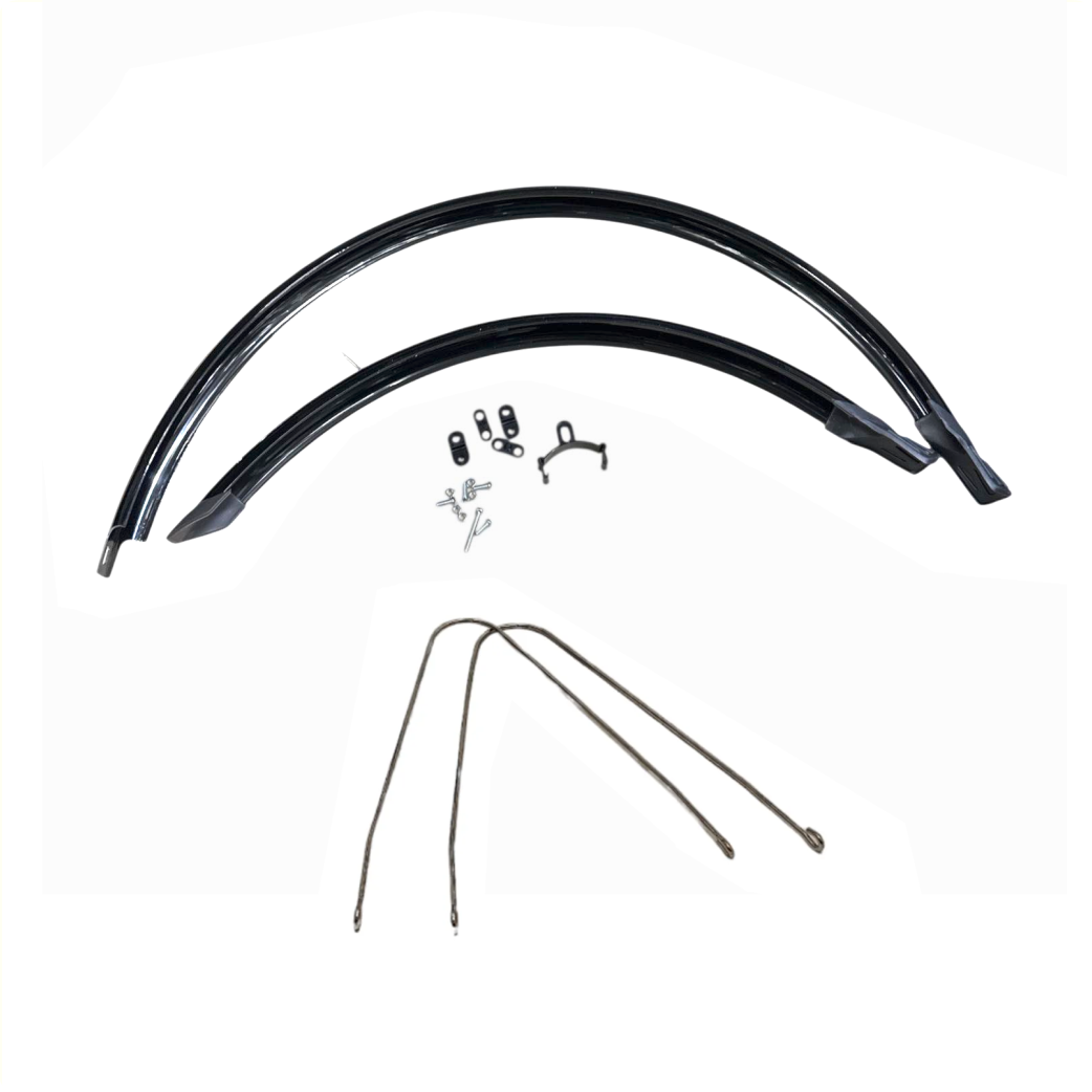 FALKX Jeu de garde-boue 28", noir