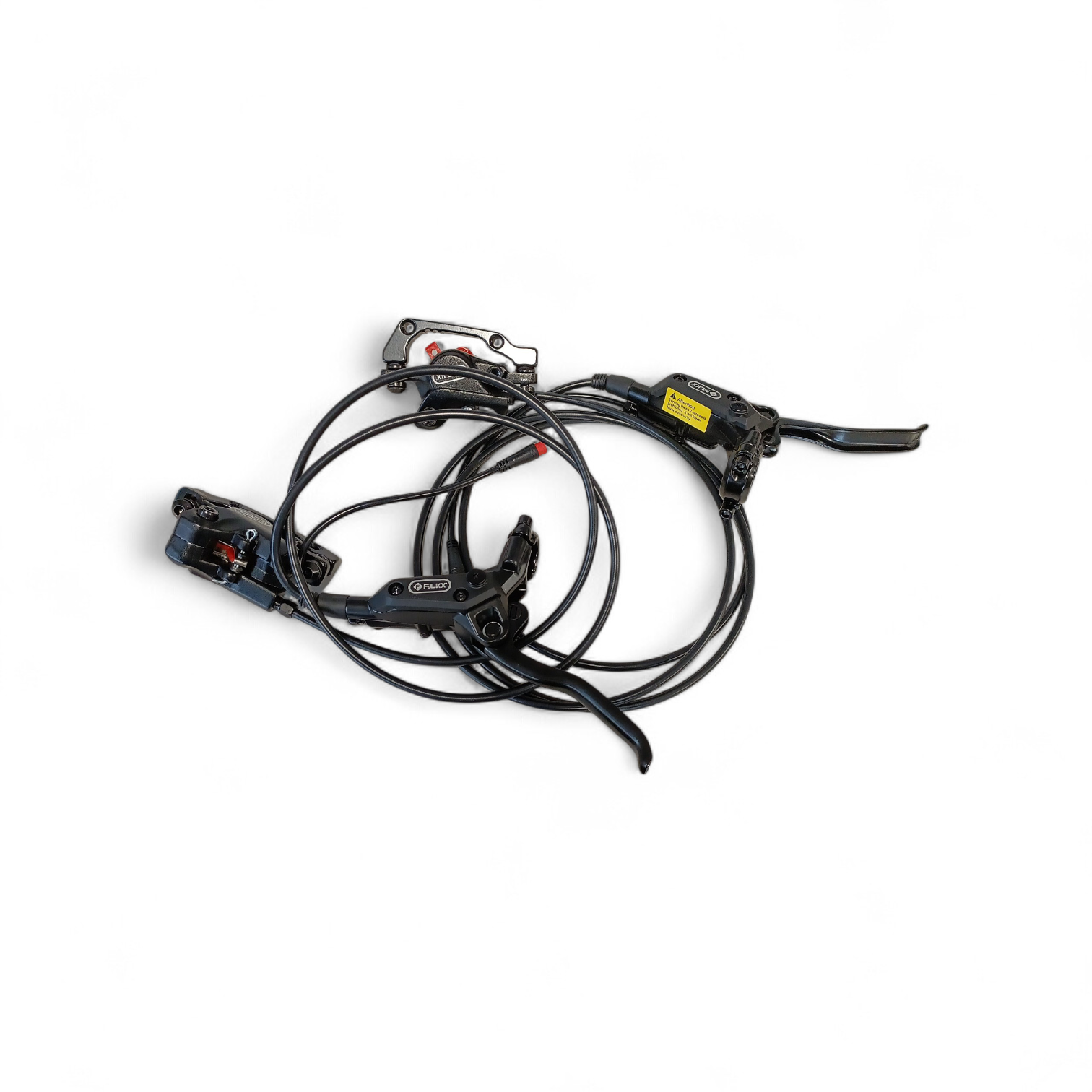 Kit de freins à disque FALKX, longueur de câble de 1700 mm à droite et de 1000 mm à gauche.

Avec coupure d'alimentation.