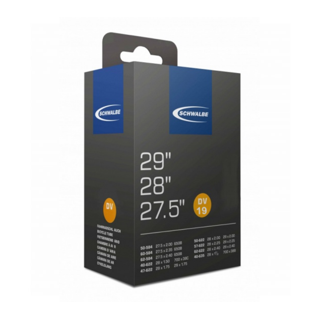 Chambre à air Schwalbe large 28x1,50-2,35, ETRTO 40/62-622/635, Dunlop Blitz/Holland DV19 40mm