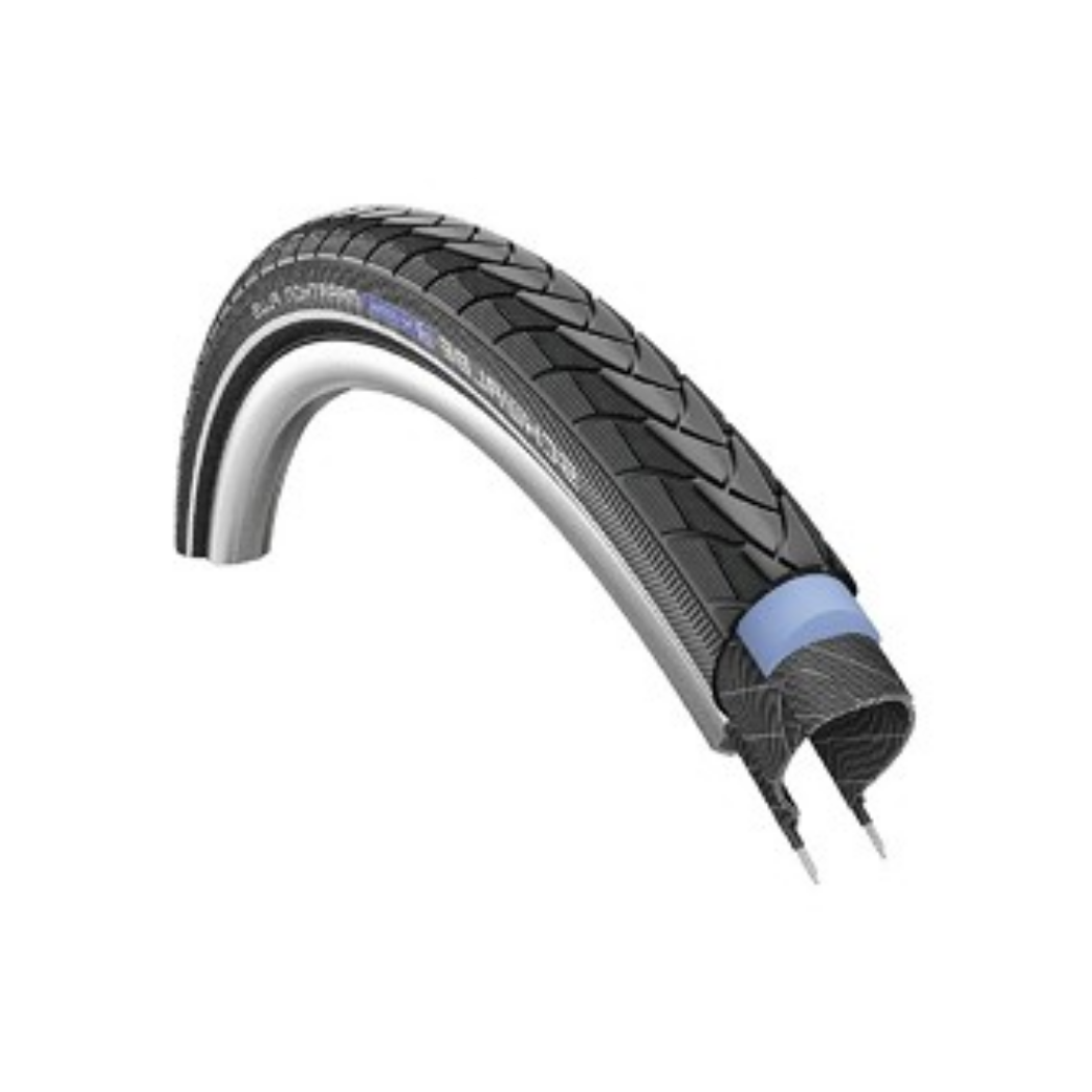 Schwalbe Marathon plus (Smartguard 5mm anti-crevaison), Noir avec reflet, 28x1,75, ETRTO 47-622