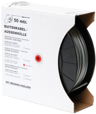 Dérailleur à câble extérieur Slurf argent 50m