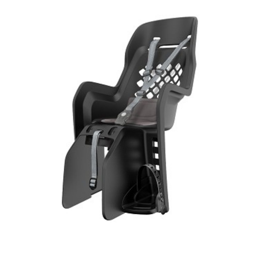 Siège arrière Polisport JOY CFS, montage sur support. Couleur : gris foncé