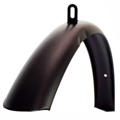 Garde-boue de vélo, avant. large, noir mat, y compris pour le transport de vélos