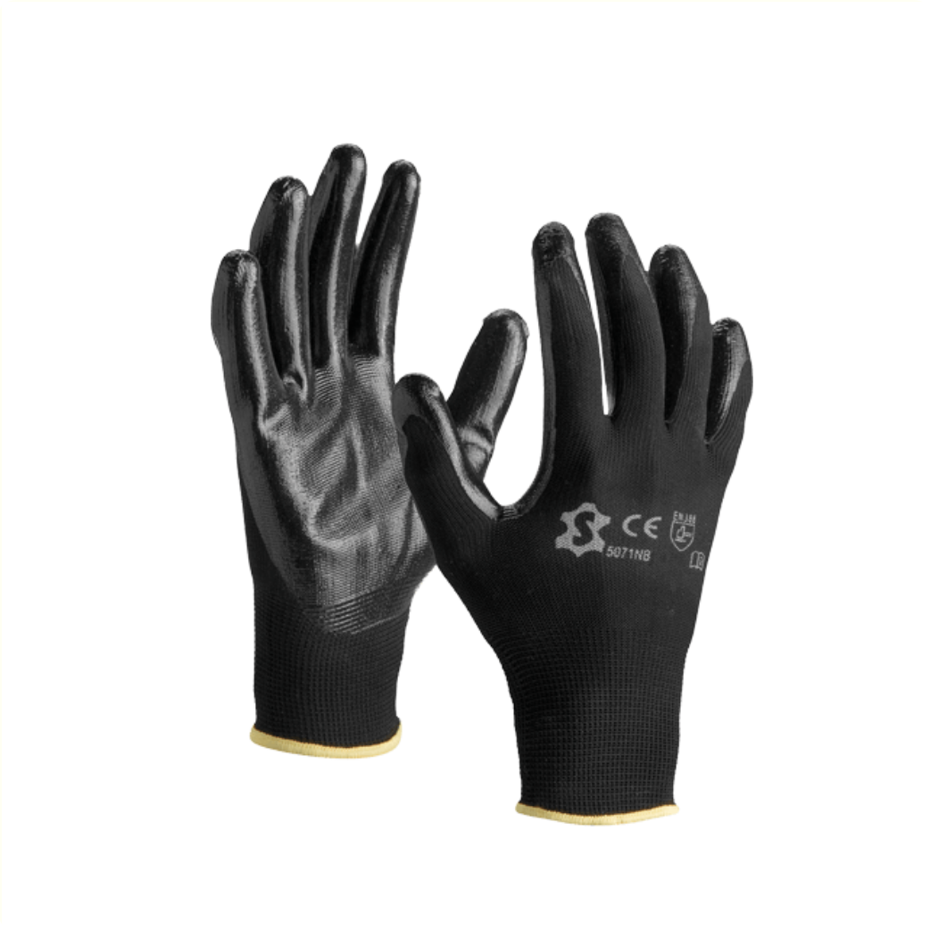 Gants Nitrile Polyester taille 8/L