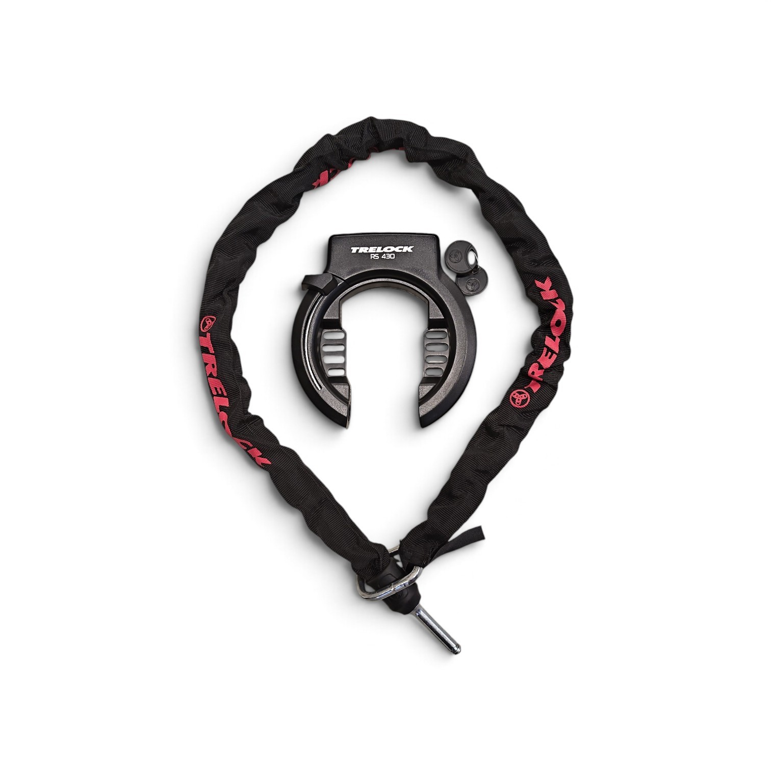 Antivol Trelock RS430  / Chaîne d'insertion Trelock 100 cm (emballage atelier).