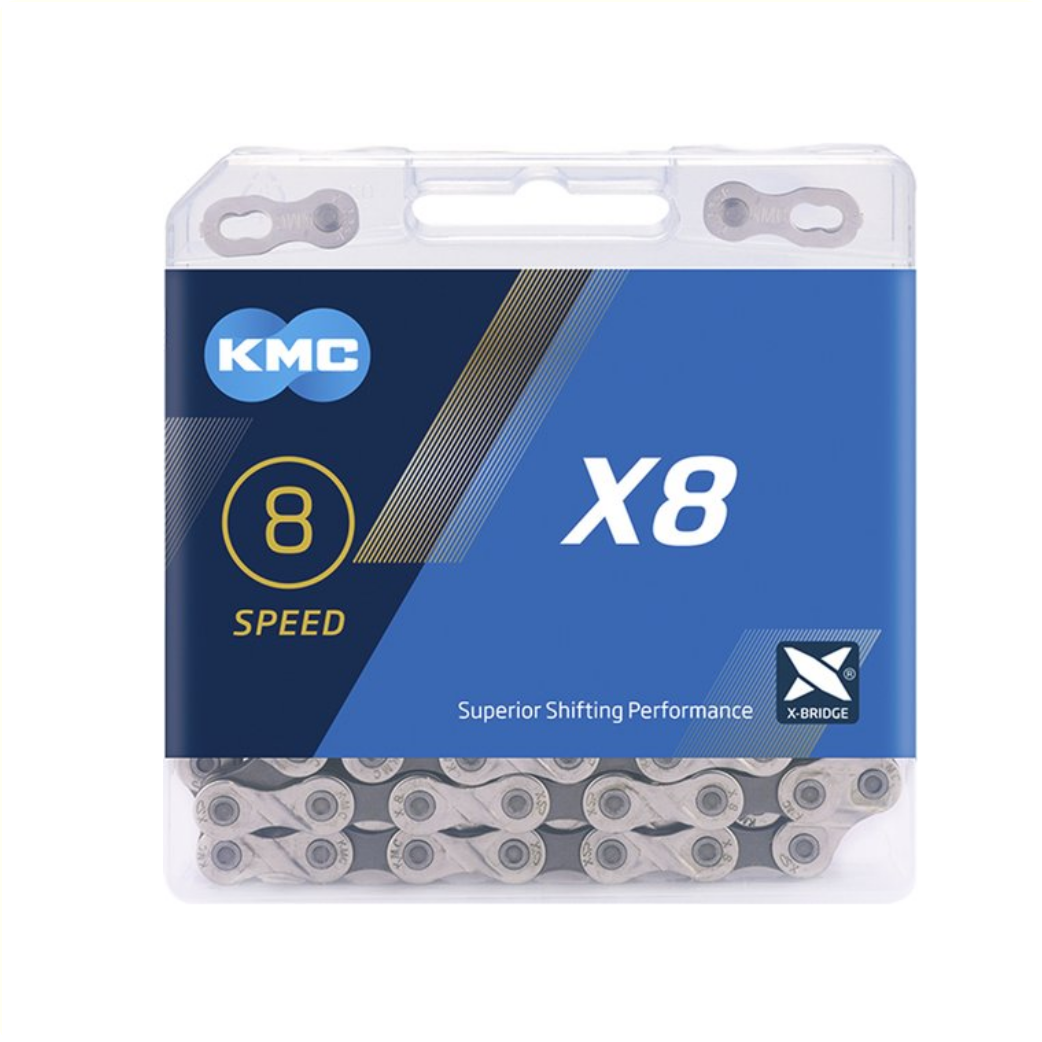 Chaîne KMC X8 étroite 1/2x3/32, 8 vitesses