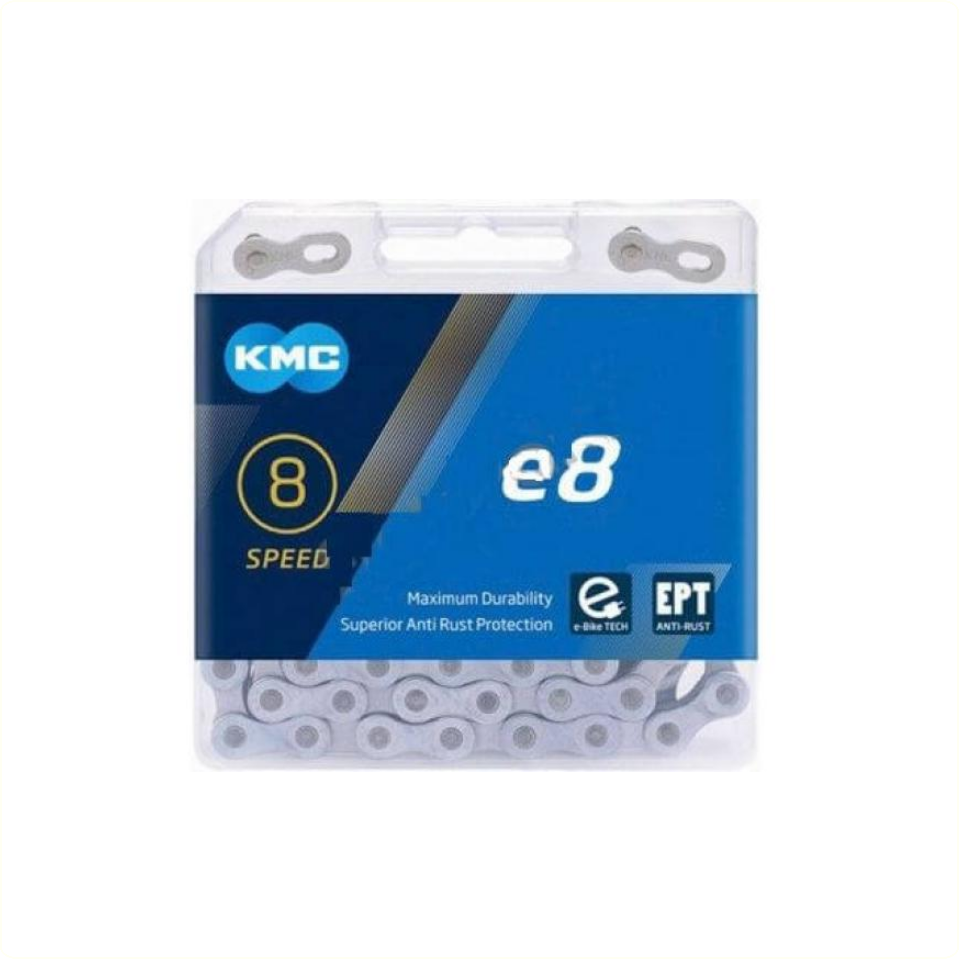 Chaîne KMC e8 ept, 1/2x3/32, chaîne de vélo électrique à moteur central 7/8 vitesses, antirouille