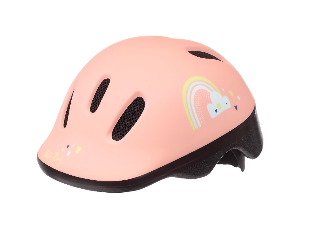 Casque pour enfants Polisport Happy Rainbow. taille : XXS (44/48 cm), couleur : rose