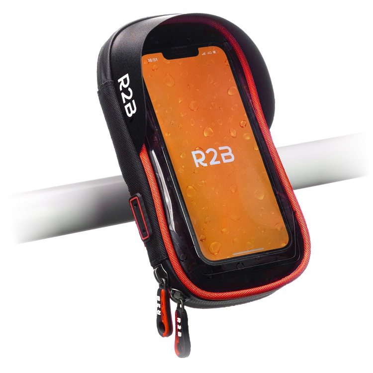 Support de téléphone R2B La Haye, noir/rouge