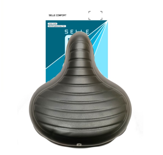 Selle Selle Comfort Wave noire, sans sangle