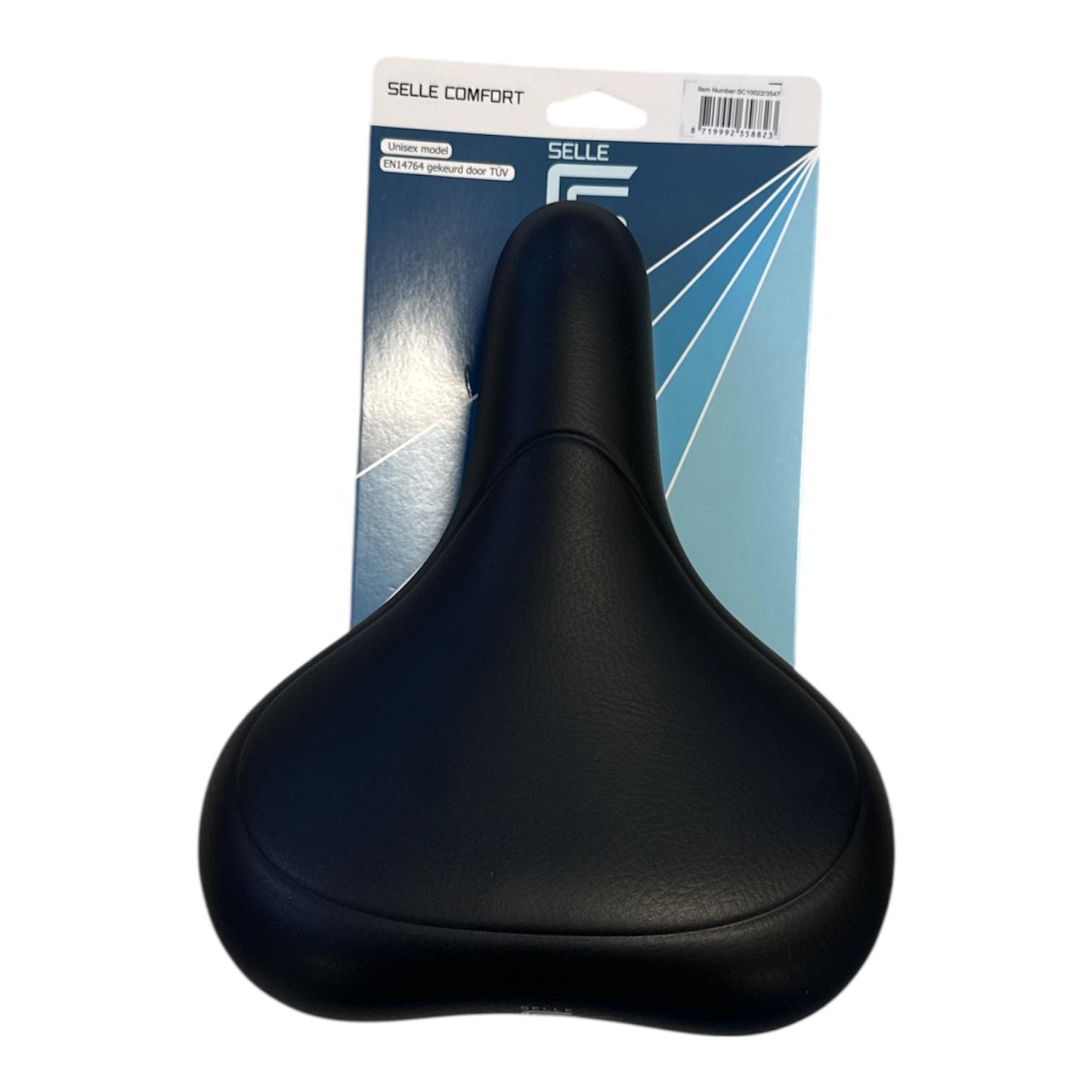 Selle Comfort selle E-bike avec poignée noir souple, sans sangle