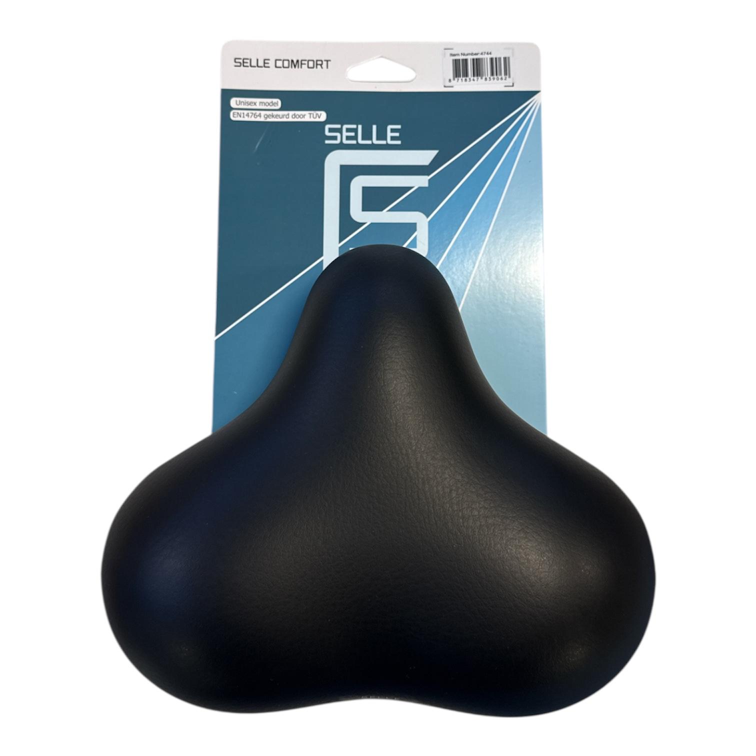 Selle Selle Comfort Rocky 2, selle à jupe avec pointe, sans collier de selle