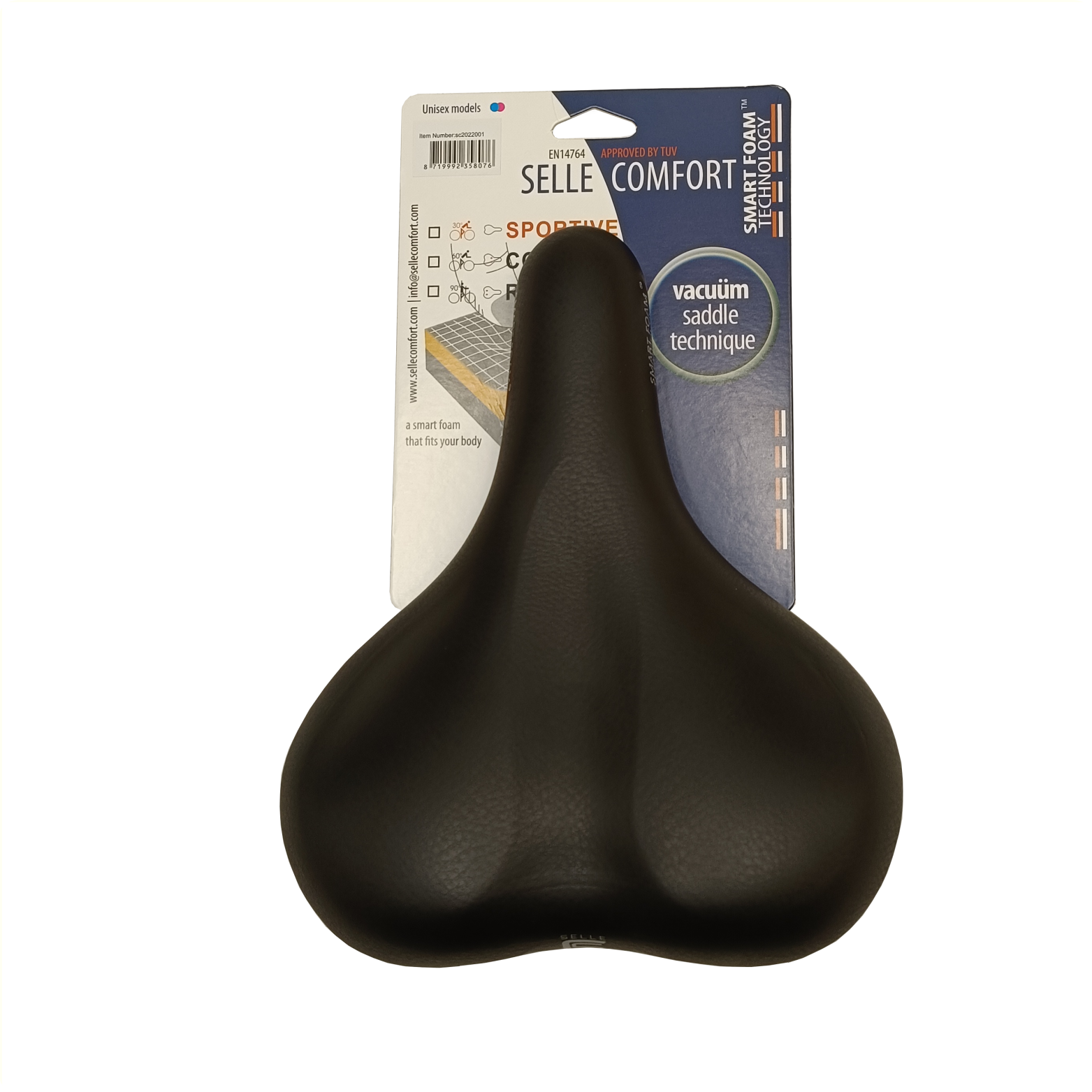 Selle Comfort Saddle Active Avec technologie Smartfoam, sans sangle