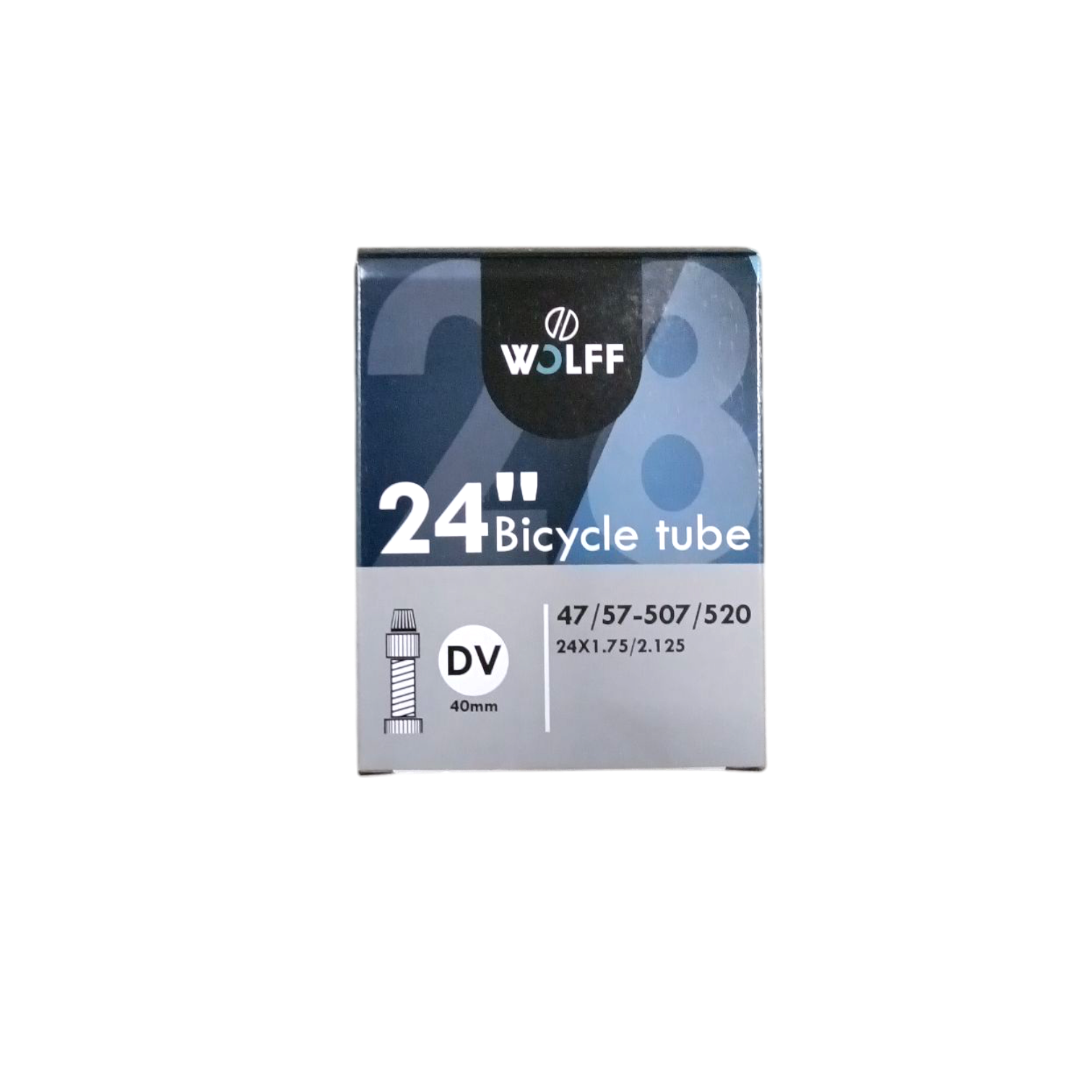 Chambre à air Hakuba 24x1,75/2,125 ETRTO 47/57-507/520, Valve : Dunlop Blitz/Holland valve 35mm