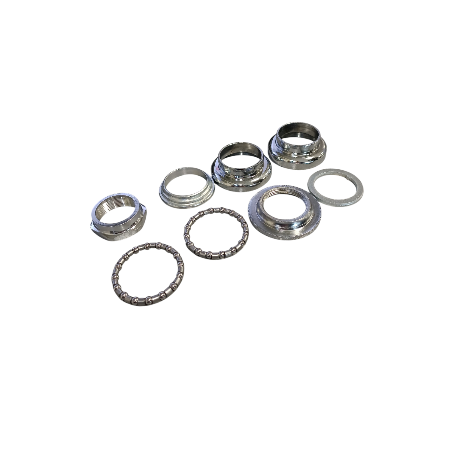 Jeu de direction Neco 1", 22,4/30,0/27mm chromé. version filetée