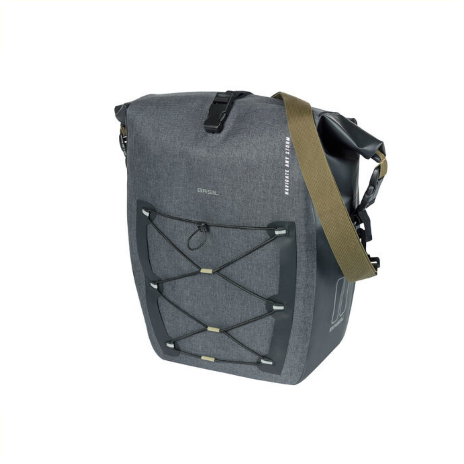 Basil Navigator Waterproof L sacoche de vélo simple 25-31L Noir