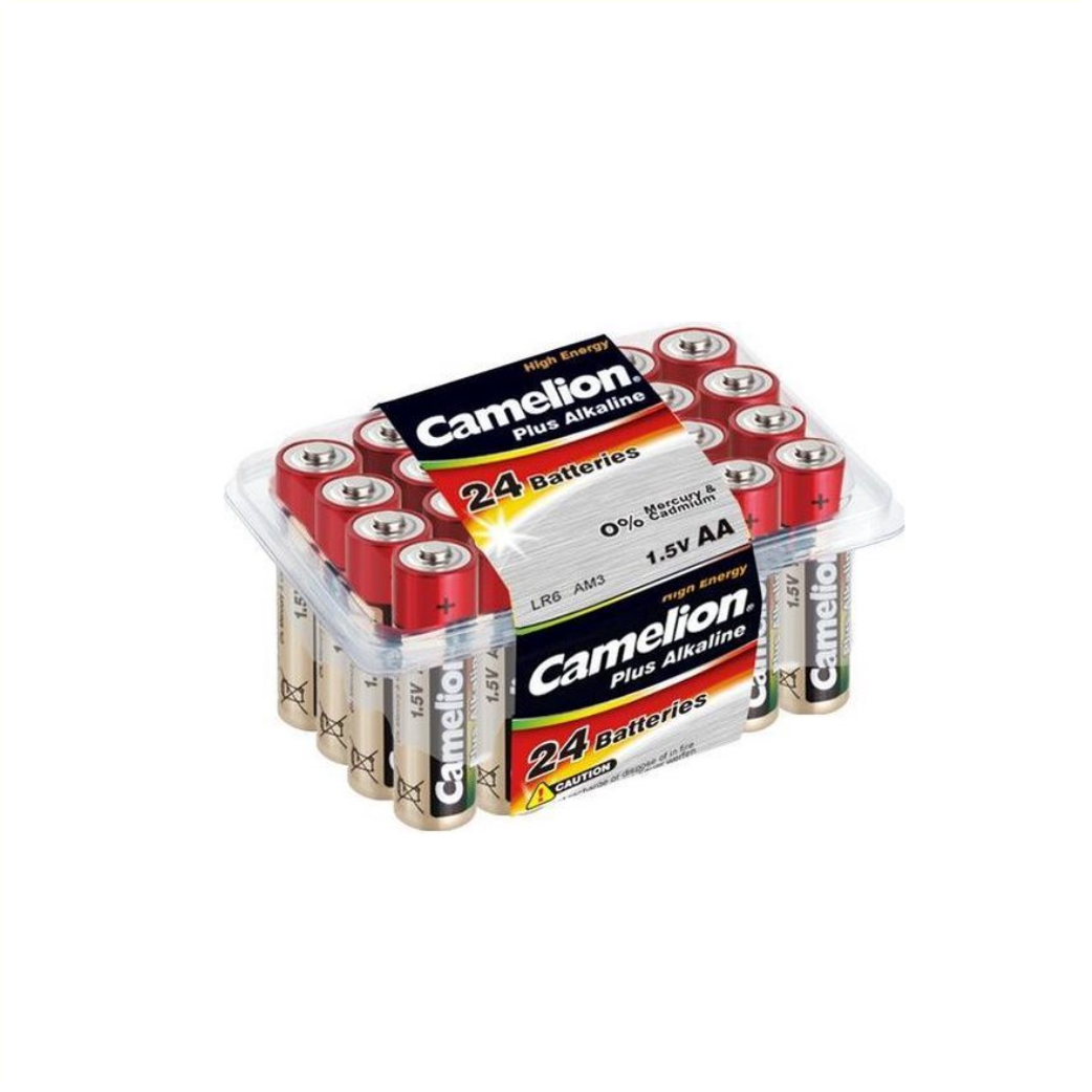Piles alcalines Camelion AA par 24