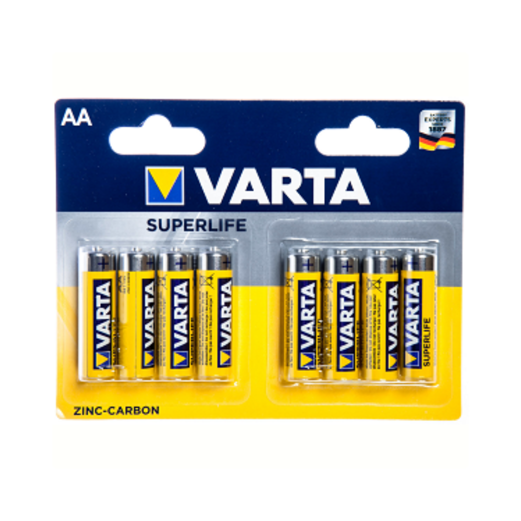 QA0703A Batterij Varta AA per 8 blister - AA Batterijen - Cycletech