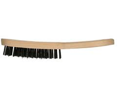 Brosse métallique cycle 1 rang, manche long