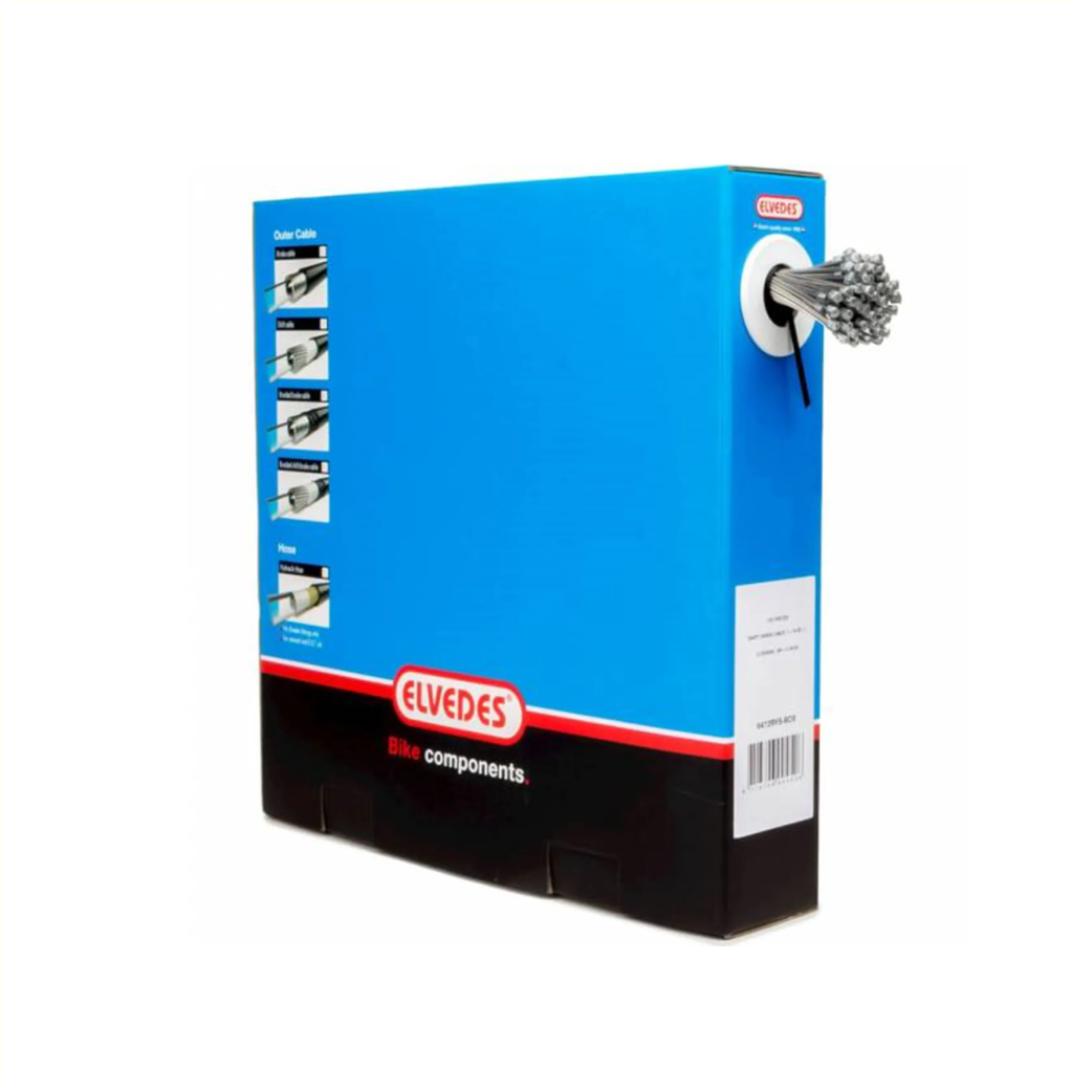 Frein à câble intérieur Elvedes, acier inoxydable 2,00 m, embout cylindrique, par 100